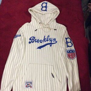 Pro Standard Brooklyn Dodgers Retro Classic Fleece Pullover Hoodie Size Small